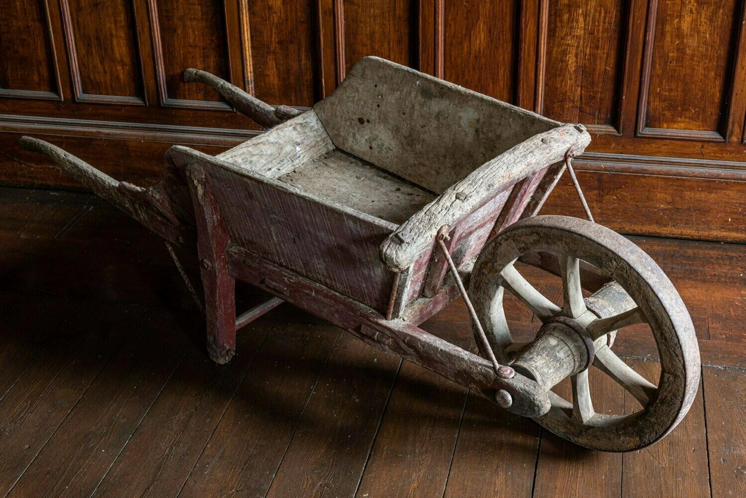 19th Century French Oak Wheelbarrow 3