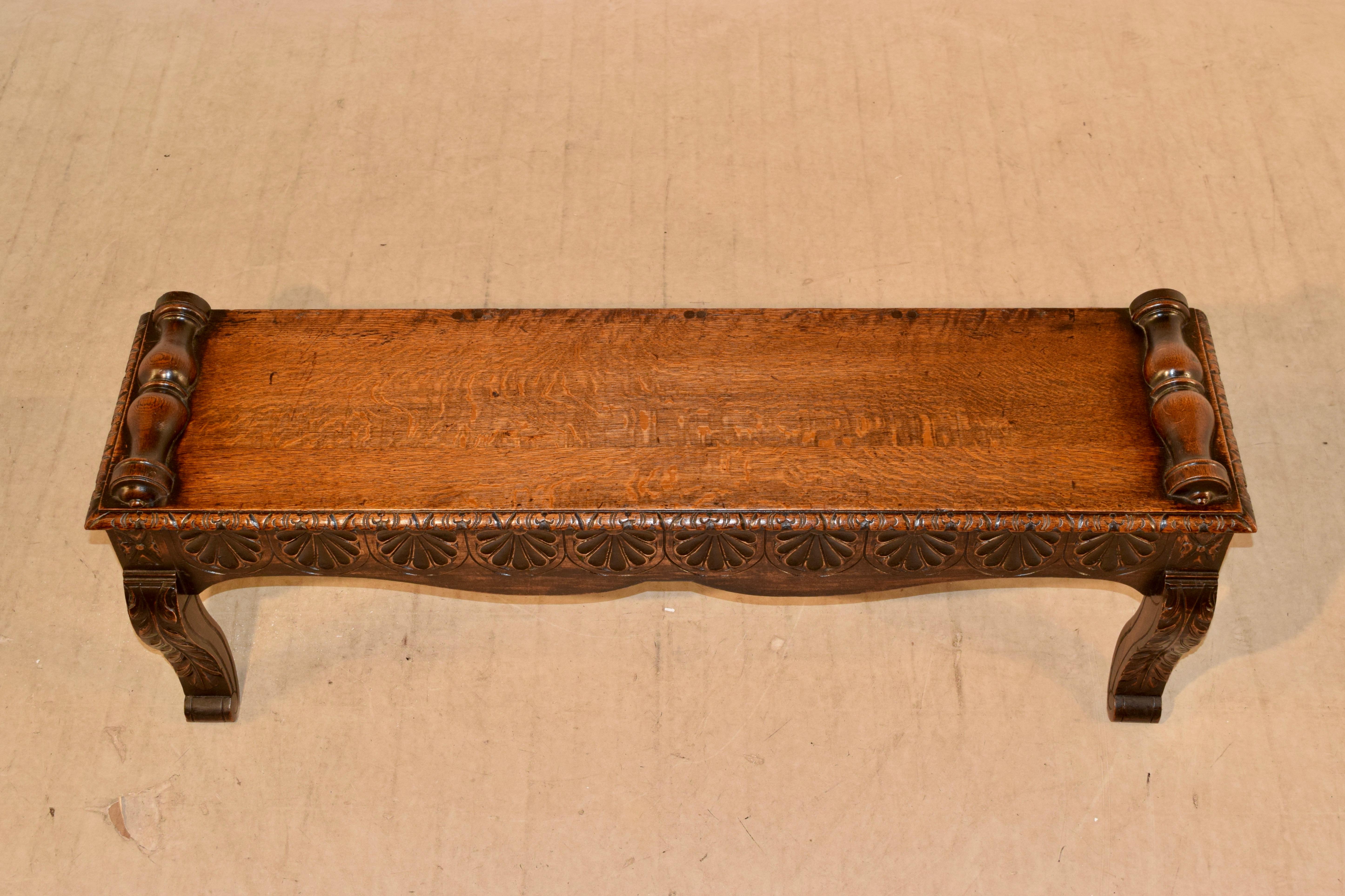 19th Century French Oak Window Seat For Sale 3