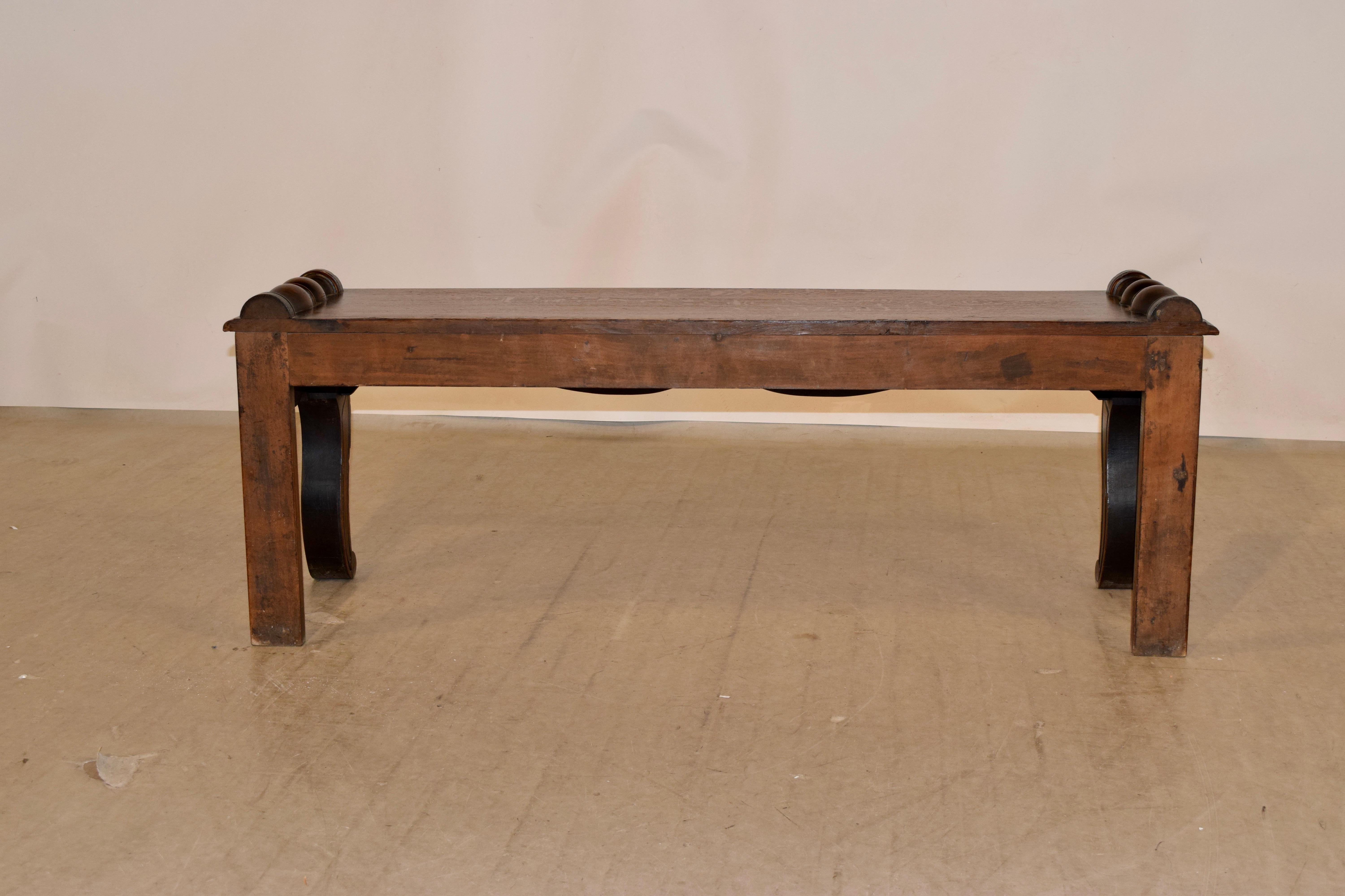 19th Century French Oak Window Seat For Sale 4