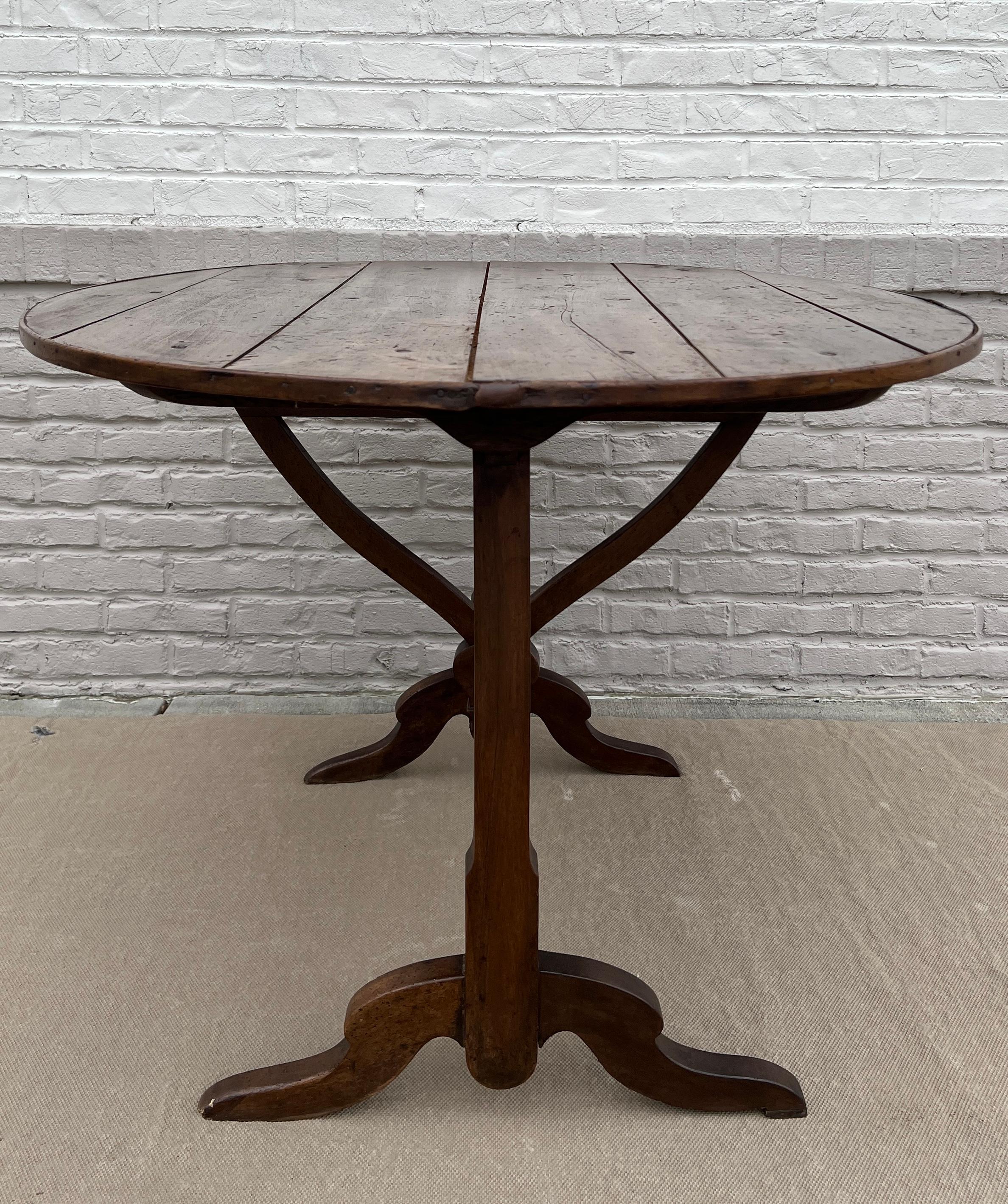 19th Century French Oak Wine Tasting Table 6