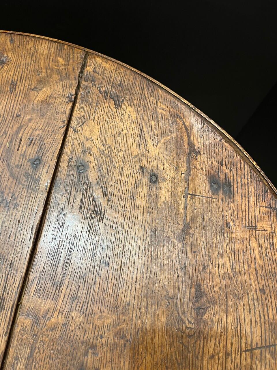 Petite 19th Century French Oak Wine Tasting Table 1