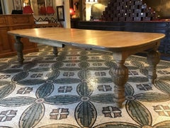 19th Century French Oak Wood Adjustable Table with Carved Legs