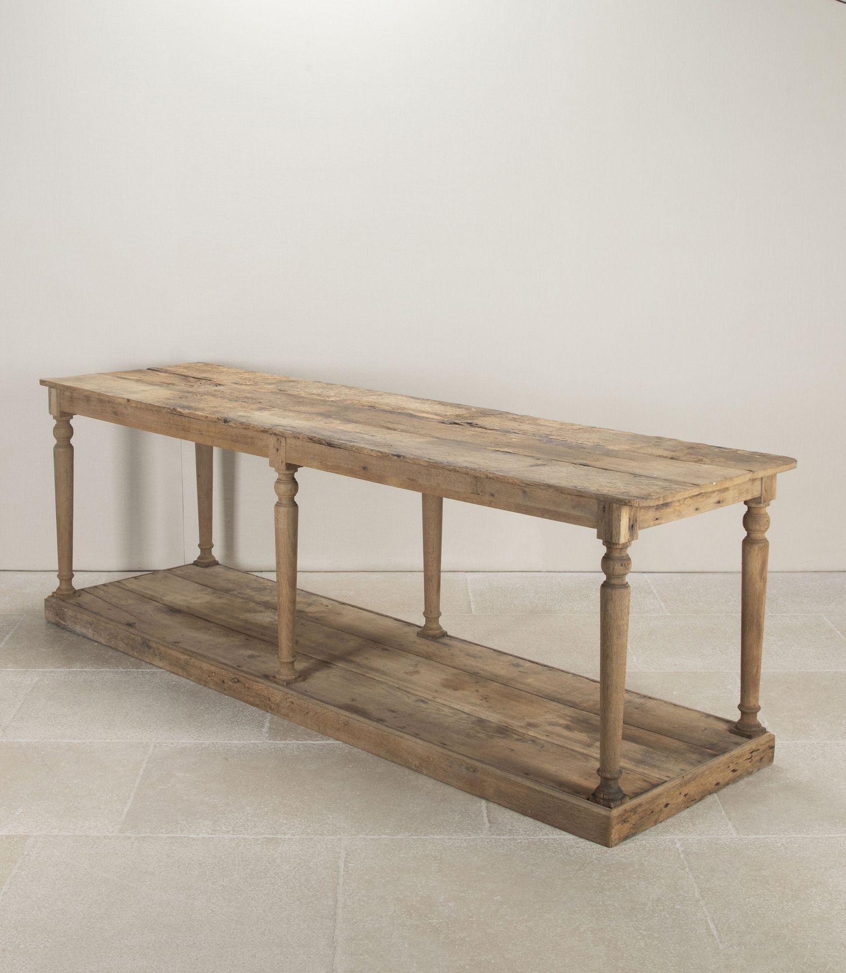Mesa de trabajo francesa de roble del siglo XIX Francés en venta