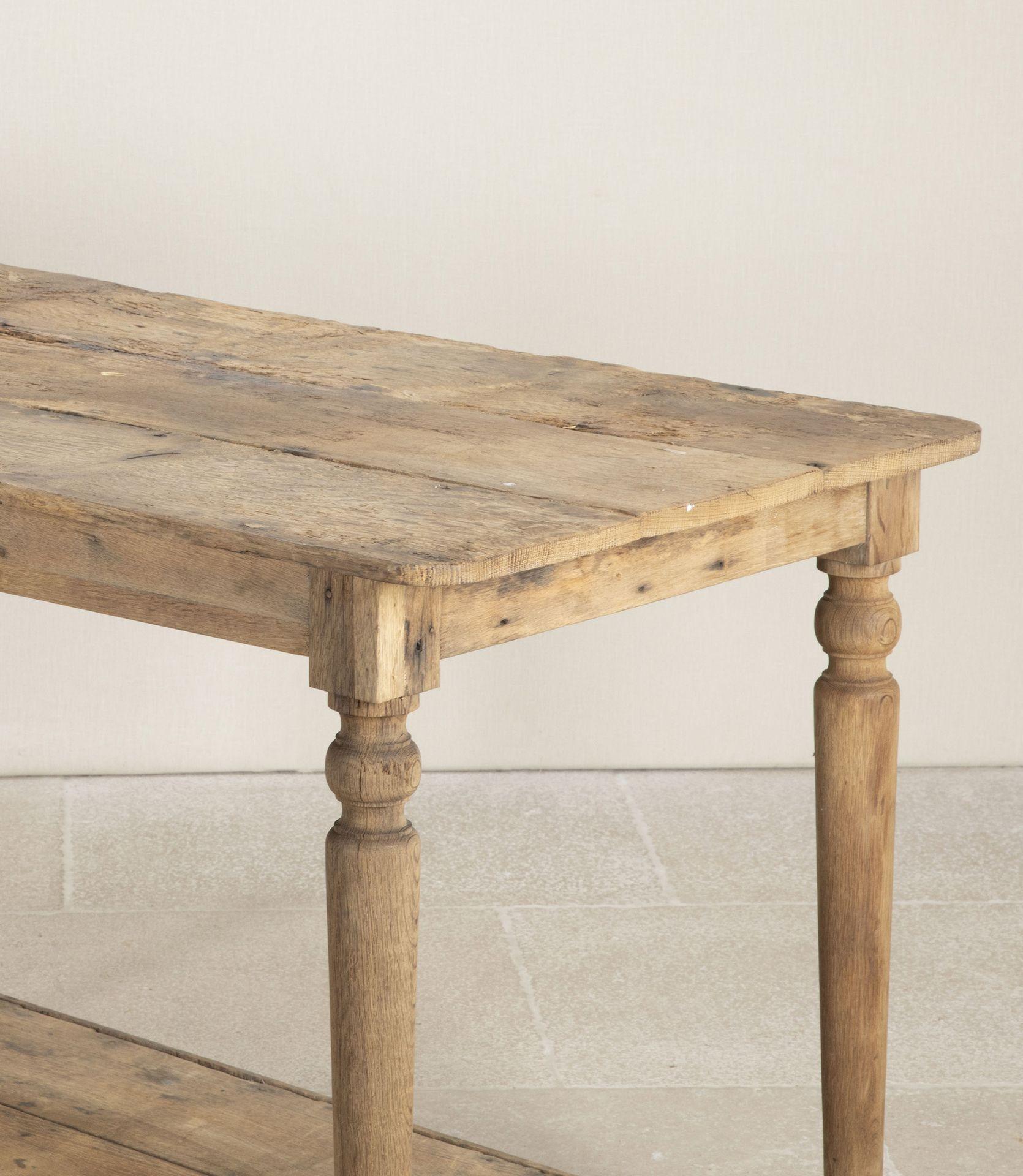Mesa de trabajo francesa de roble del siglo XIX en Bueno estado para la venta en Gloucestershire, GB
