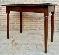 19th Century French Oak Worktable, 1890s