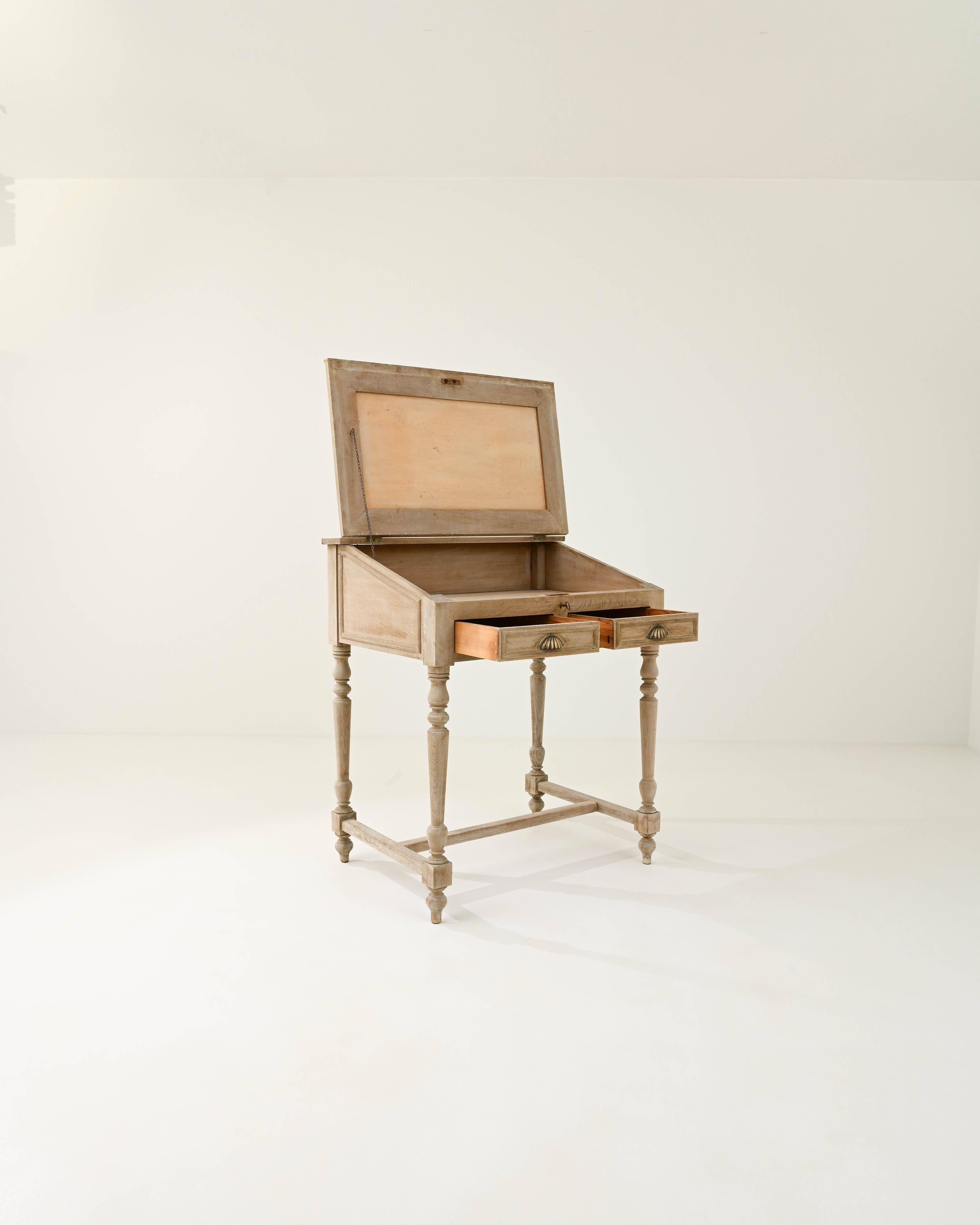 19th Century French Oak Writing Desk 1