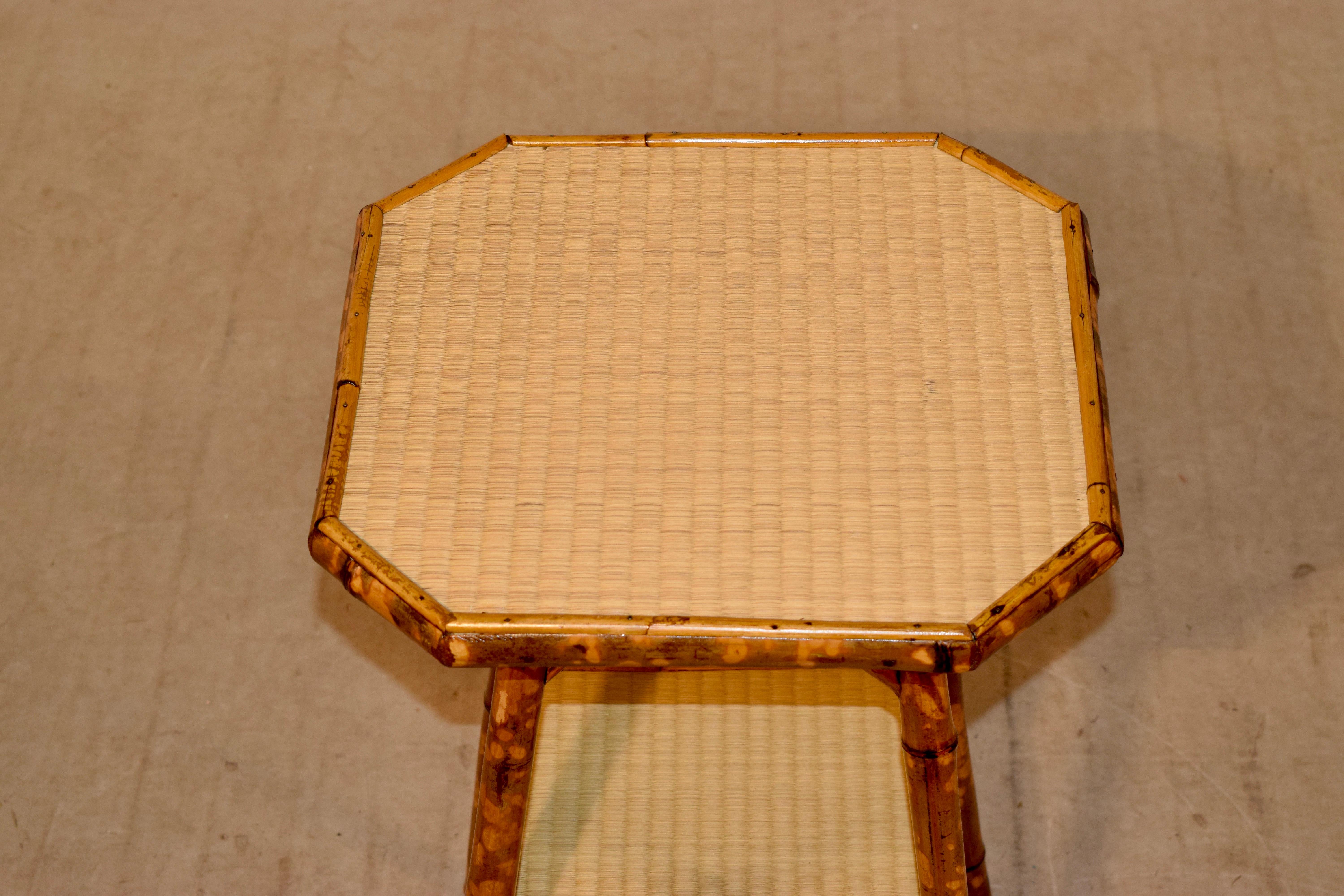 19th Century French Octagonal Bamboo Table 3