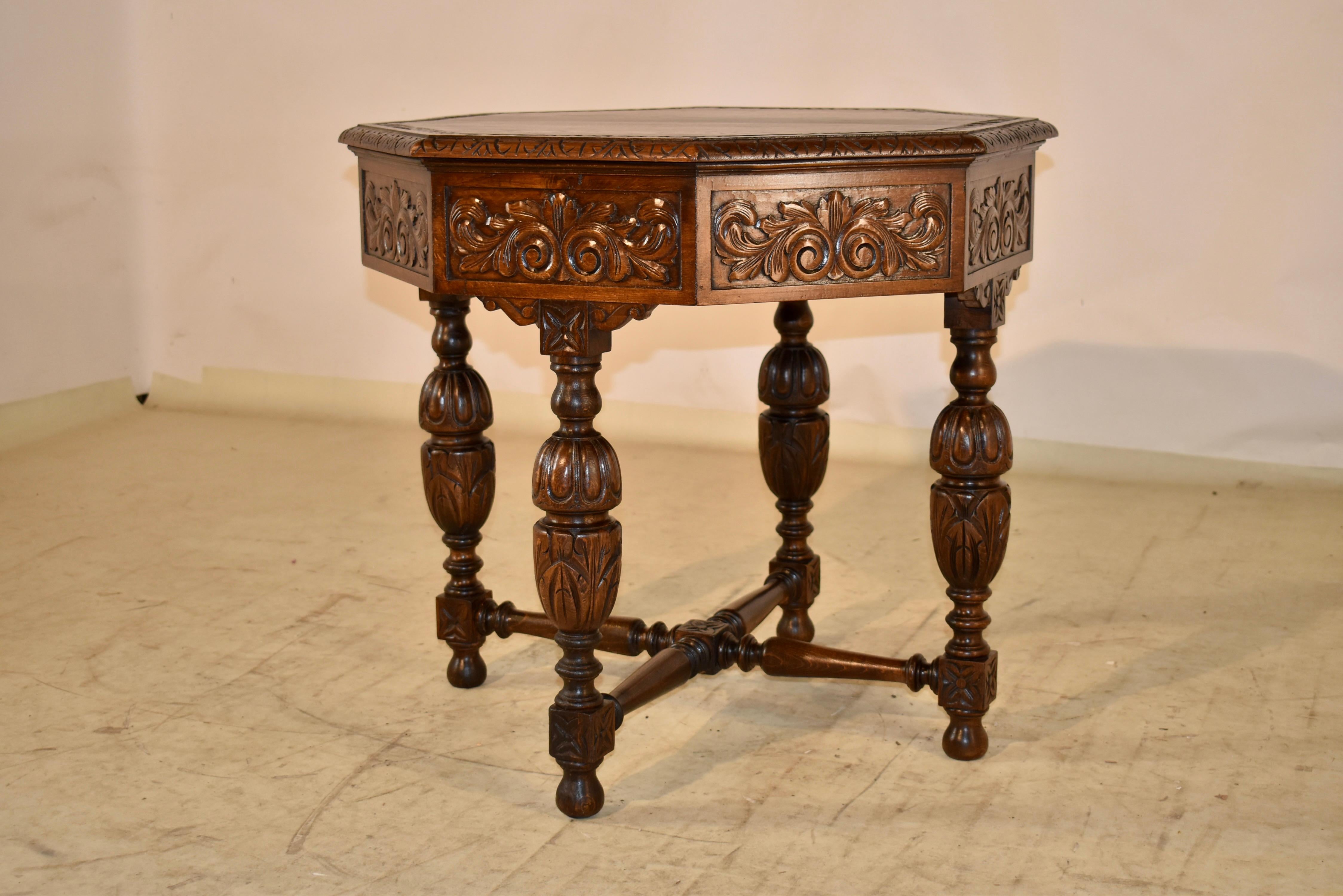 19th Century French Octagonal Side Table In Good Condition For Sale In High Point, NC