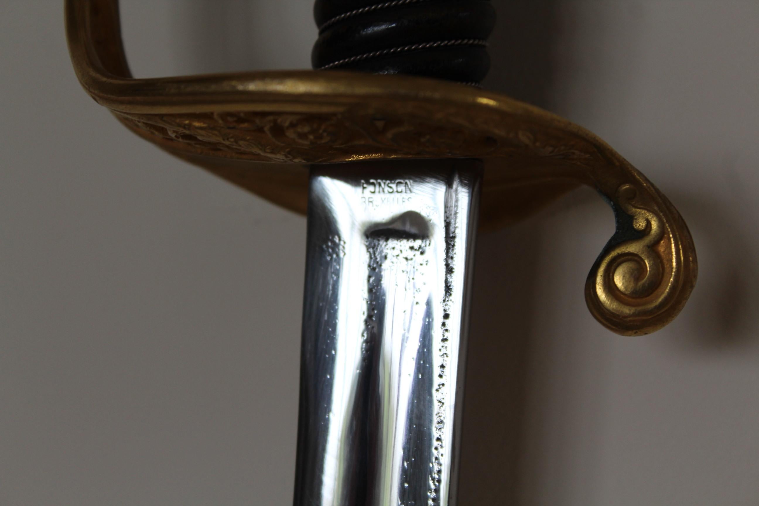 19th Century French Officer Sword Made by Fonson For Sale 3