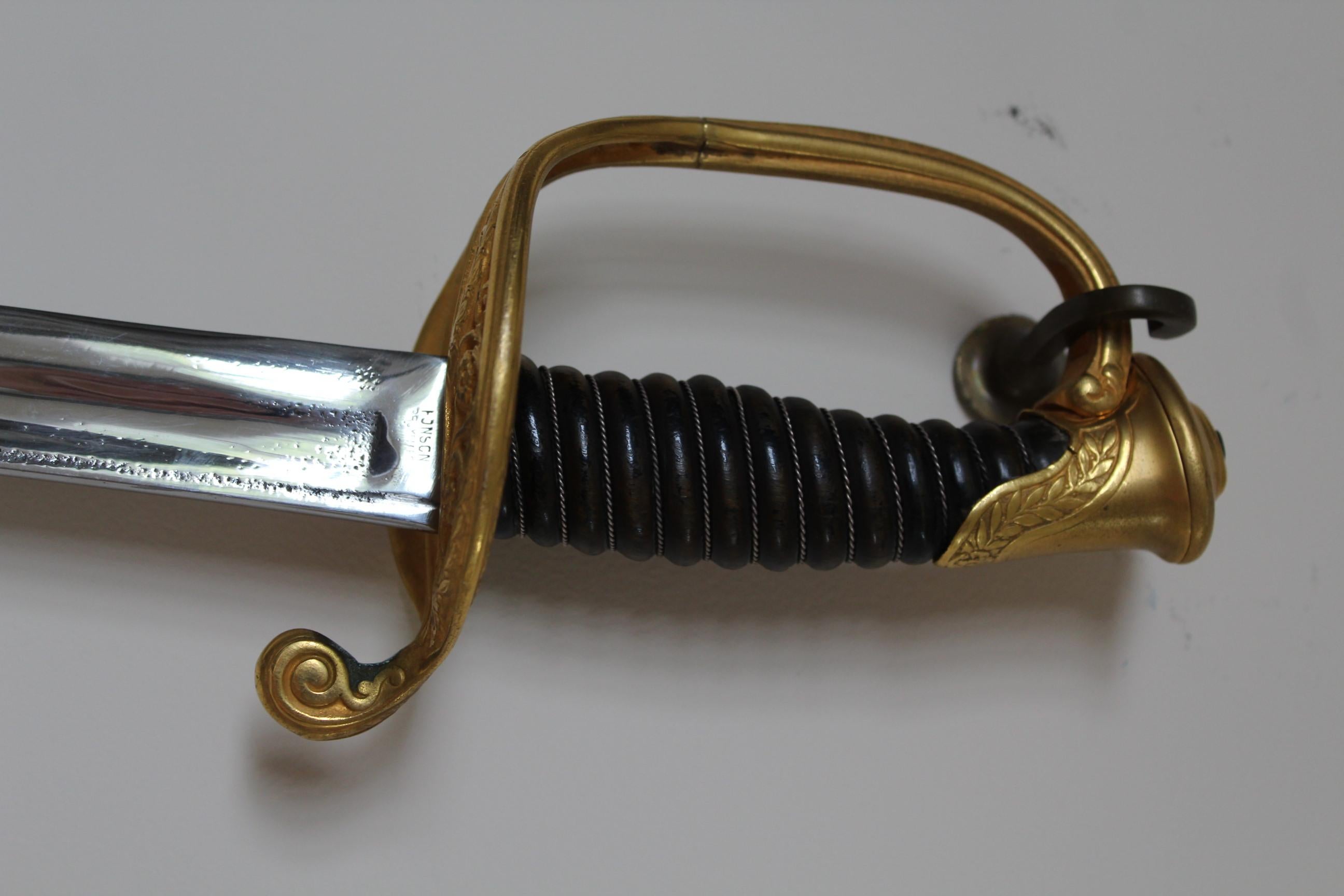 19th Century French Officer Sword Made by Fonson For Sale 4