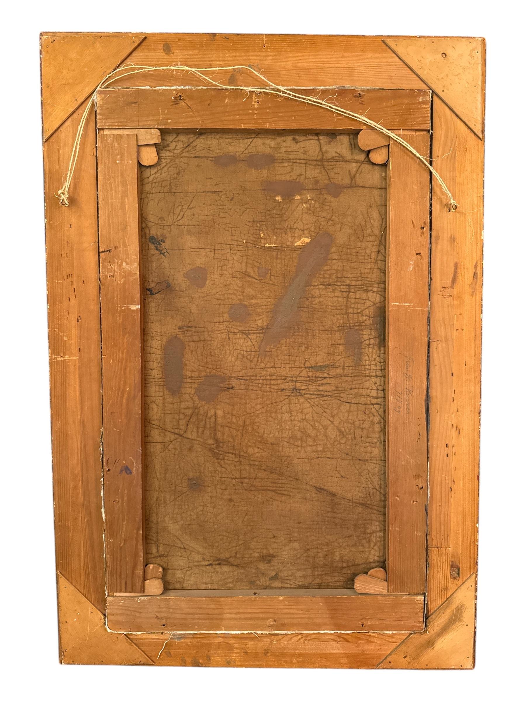 Französisches Ölgemälde auf Leinwand, 19. Jahrhundert im Angebot 2