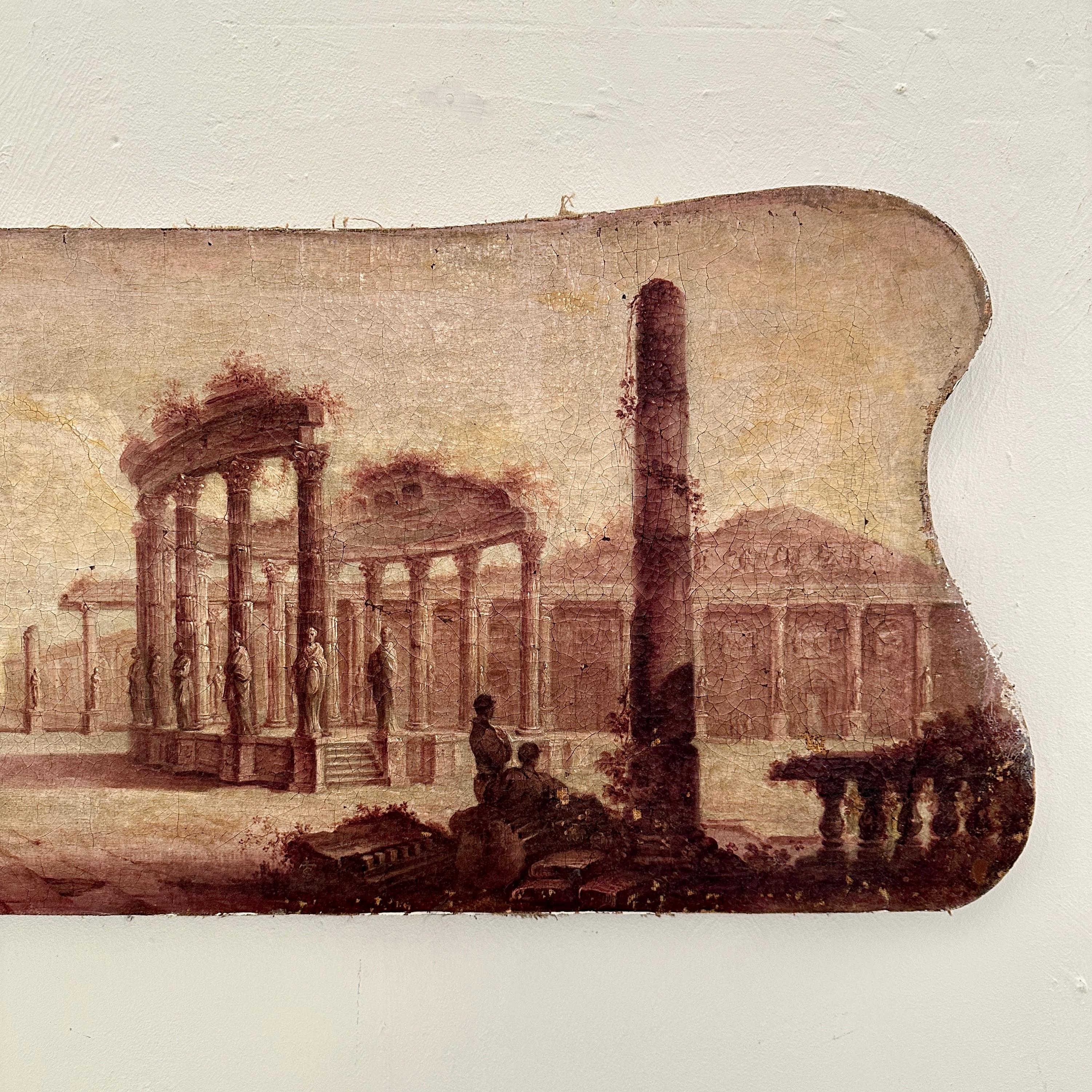 19th Century French Oil Painting Temple of Jupiter Serapis, Hubert Robert, 1802 In Good Condition In Berlin, DE