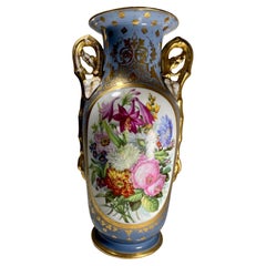 Antique 19th Century French Old Paris Double Handled Porcelain Vase