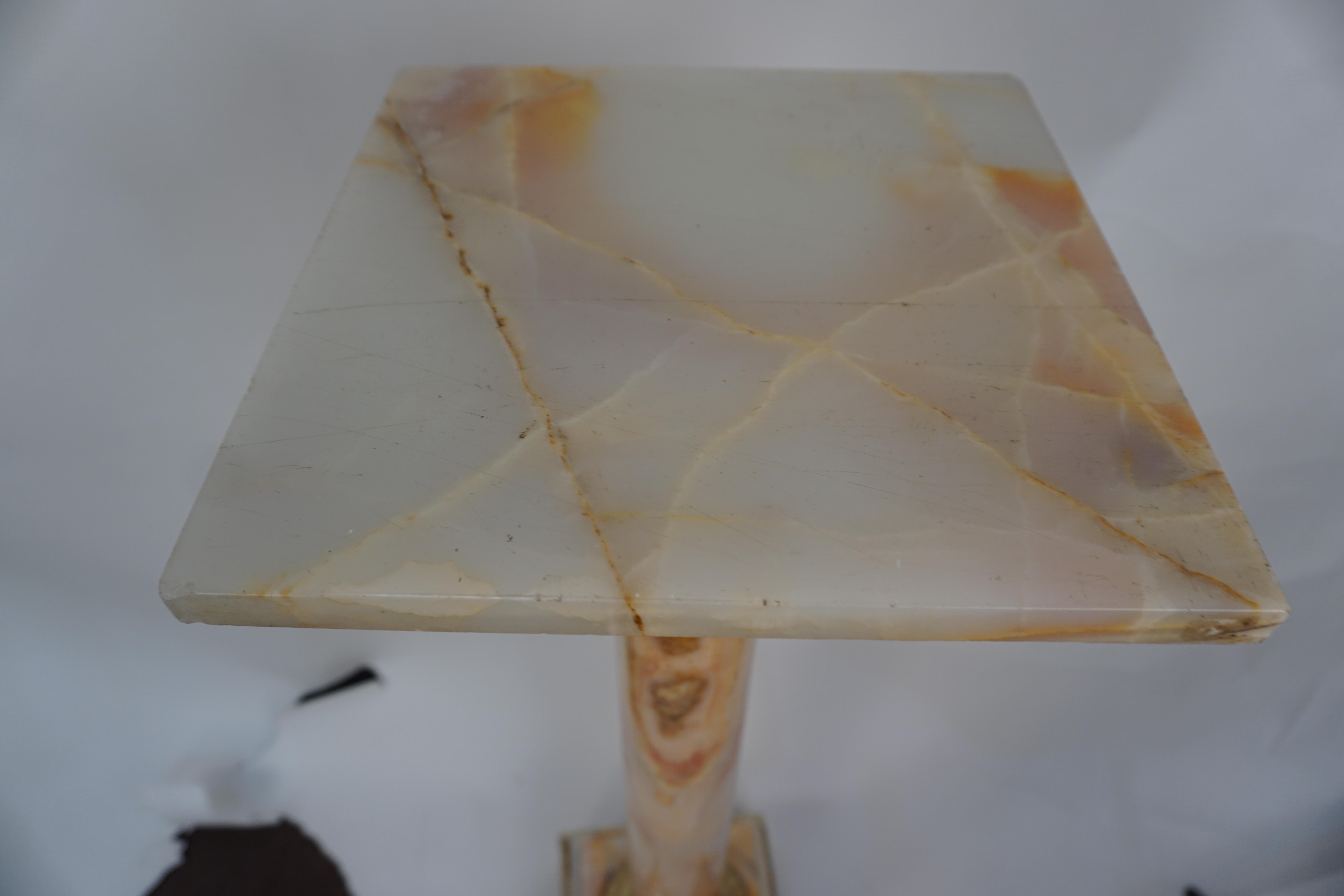 19th Century French Onyx & Bronze Column/Pedestal For Sale 7