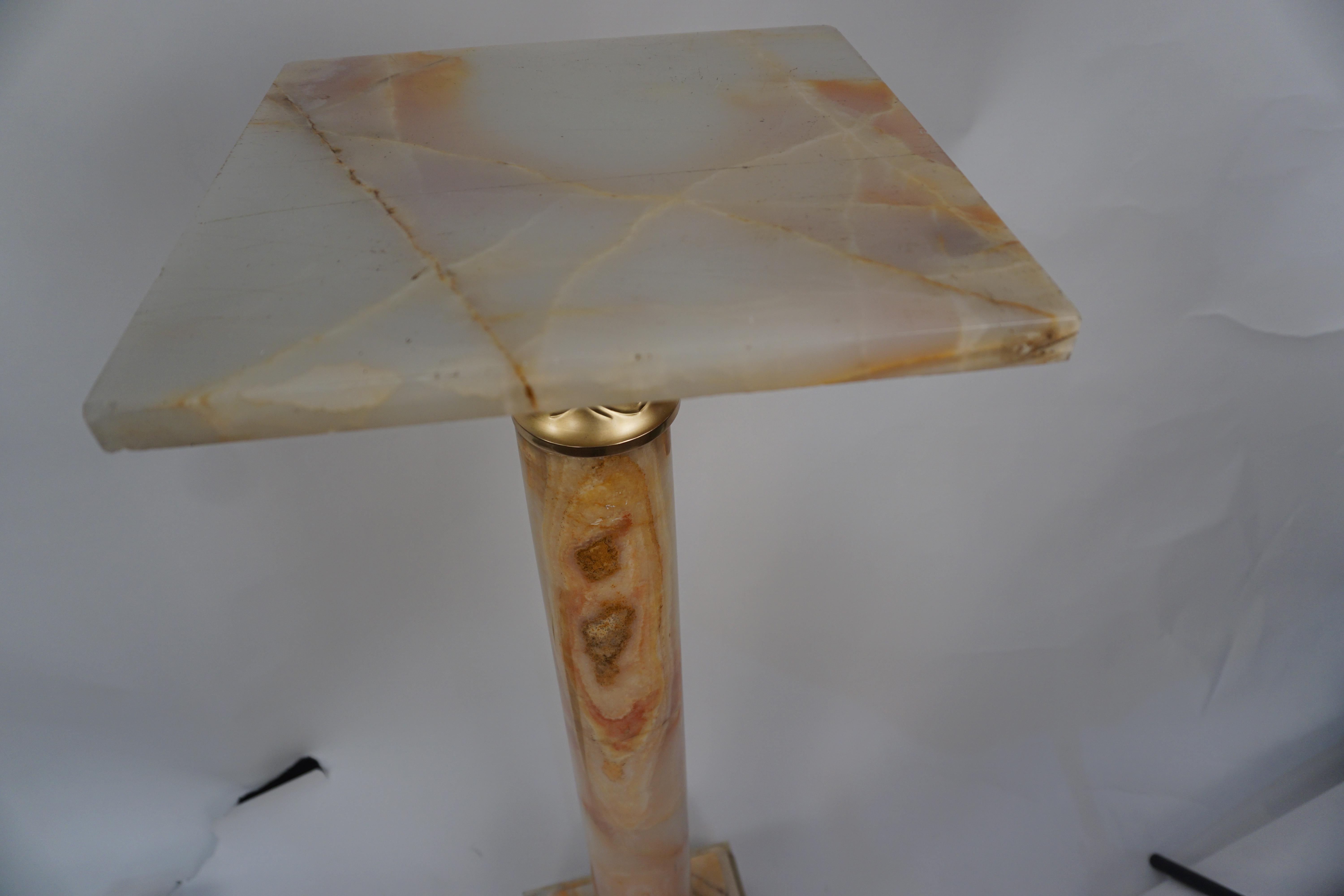 19th Century French Onyx & Bronze Column/Pedestal For Sale 3