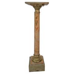 19th Century French Onyx & Bronze Column/Pedestal