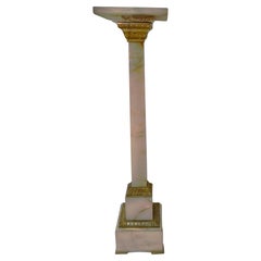 19th Century French Onyx & Bronze Column/Pedestal