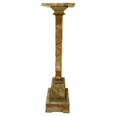 19th Century French Onyx & Bronze Column/Pedestal