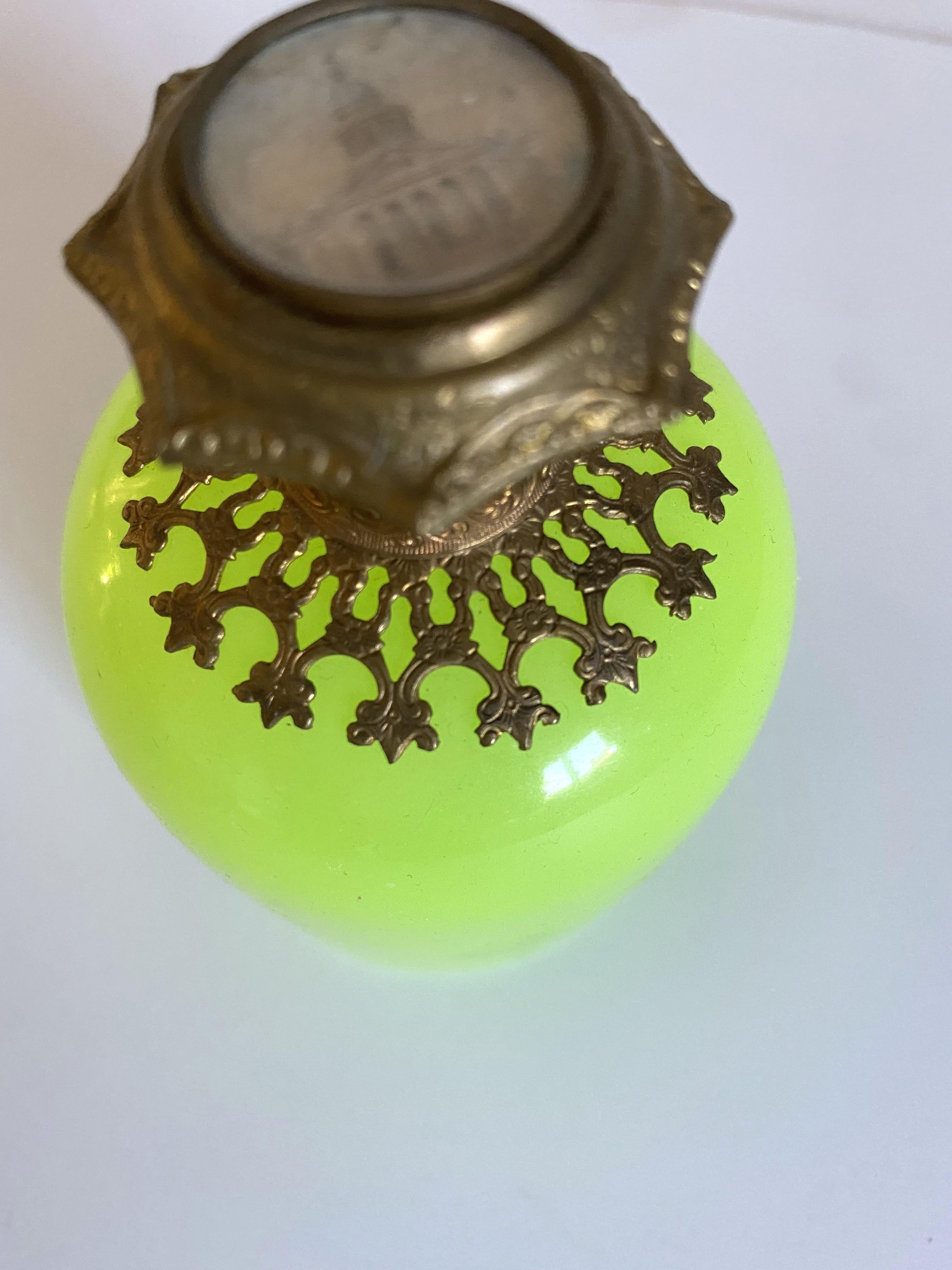 19th Century French Opaline Perfume Bottle 1