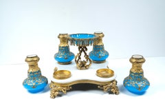 19th Century French Opaline Perfume Bottle Set
