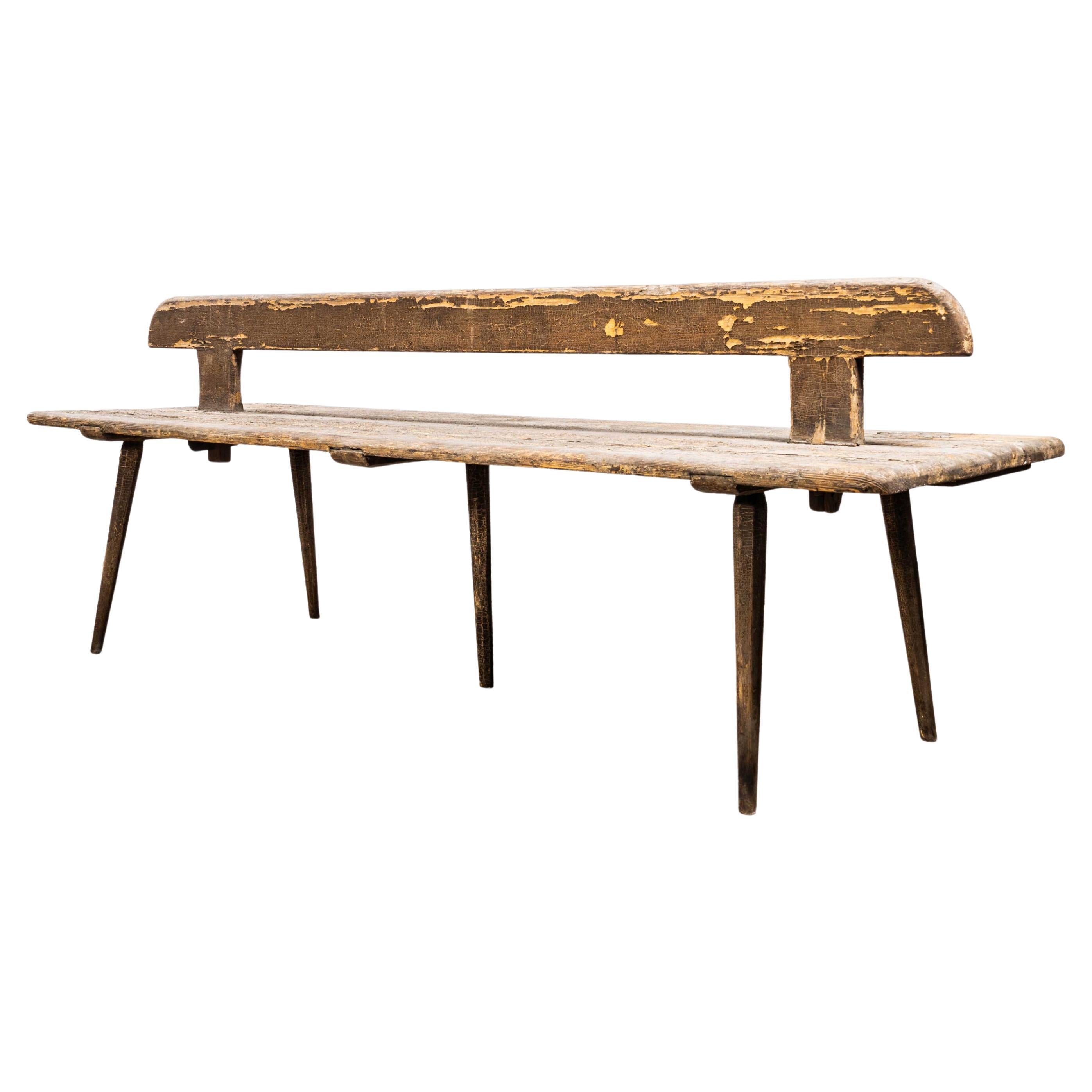 19th Century French Orangery Benches - Original Scumble Paint