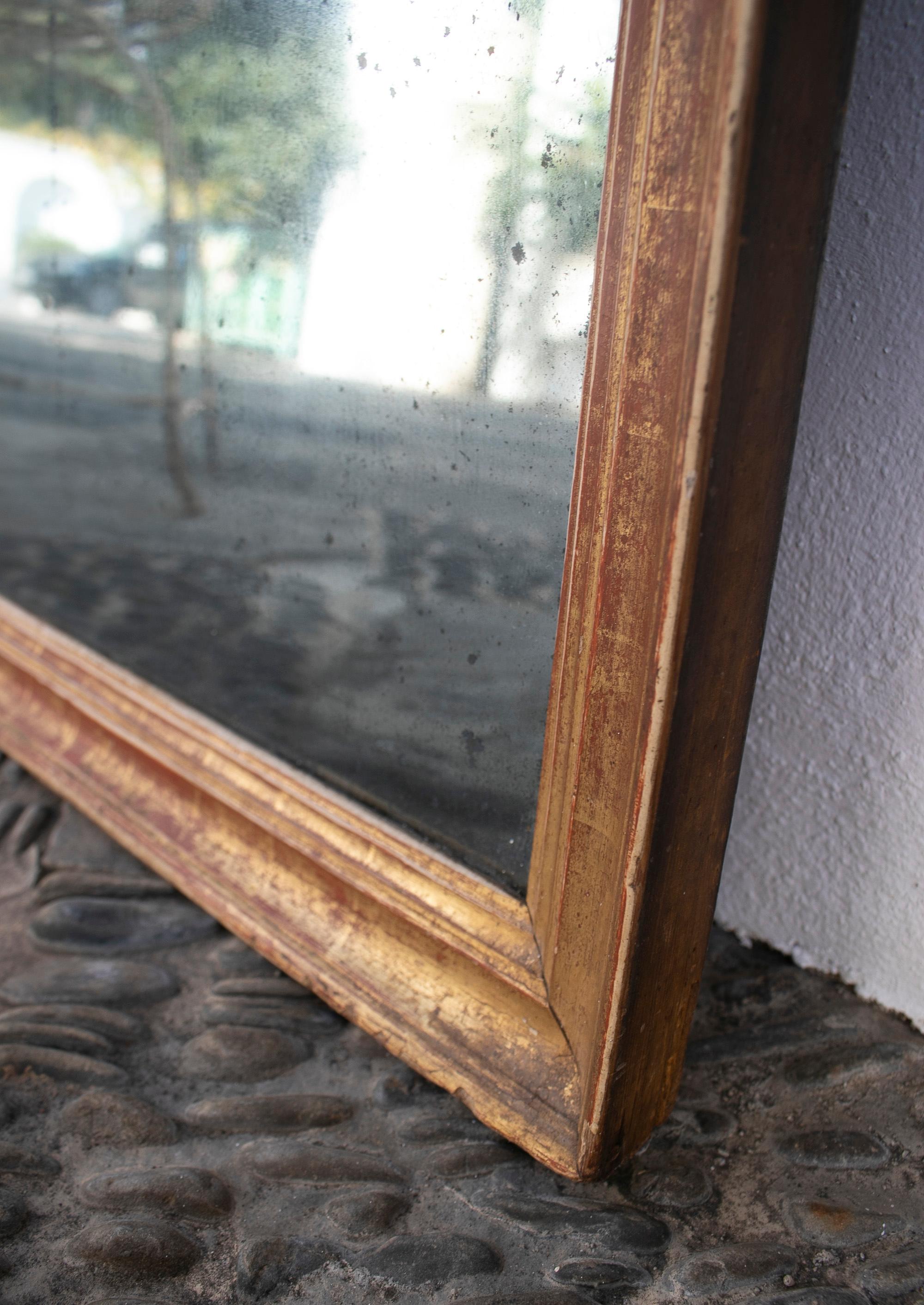 19th Century French Original Mirror w/ Giltwood Frame For Sale 5