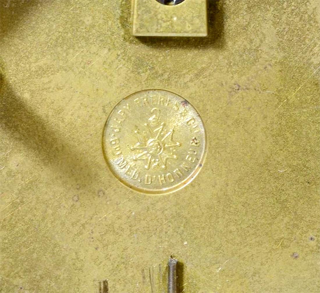 19. Jahrhundert Französisches Uhrenset aus Goldbronze und Cloisonné-Emaille Japonisme im Angebot 10