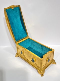 19th Century French Ormolu Bronze Jewelry Casket From Alphonse Giroux