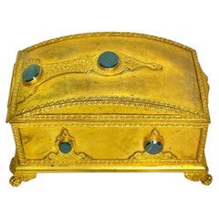 19th Century French Ormolu Bronze Jewelry Casket From Alphonse Giroux
