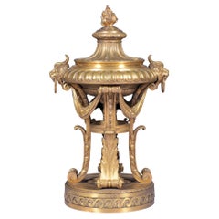 Centre de table en bronze doré français du 19ème siècle de style Louis XVI