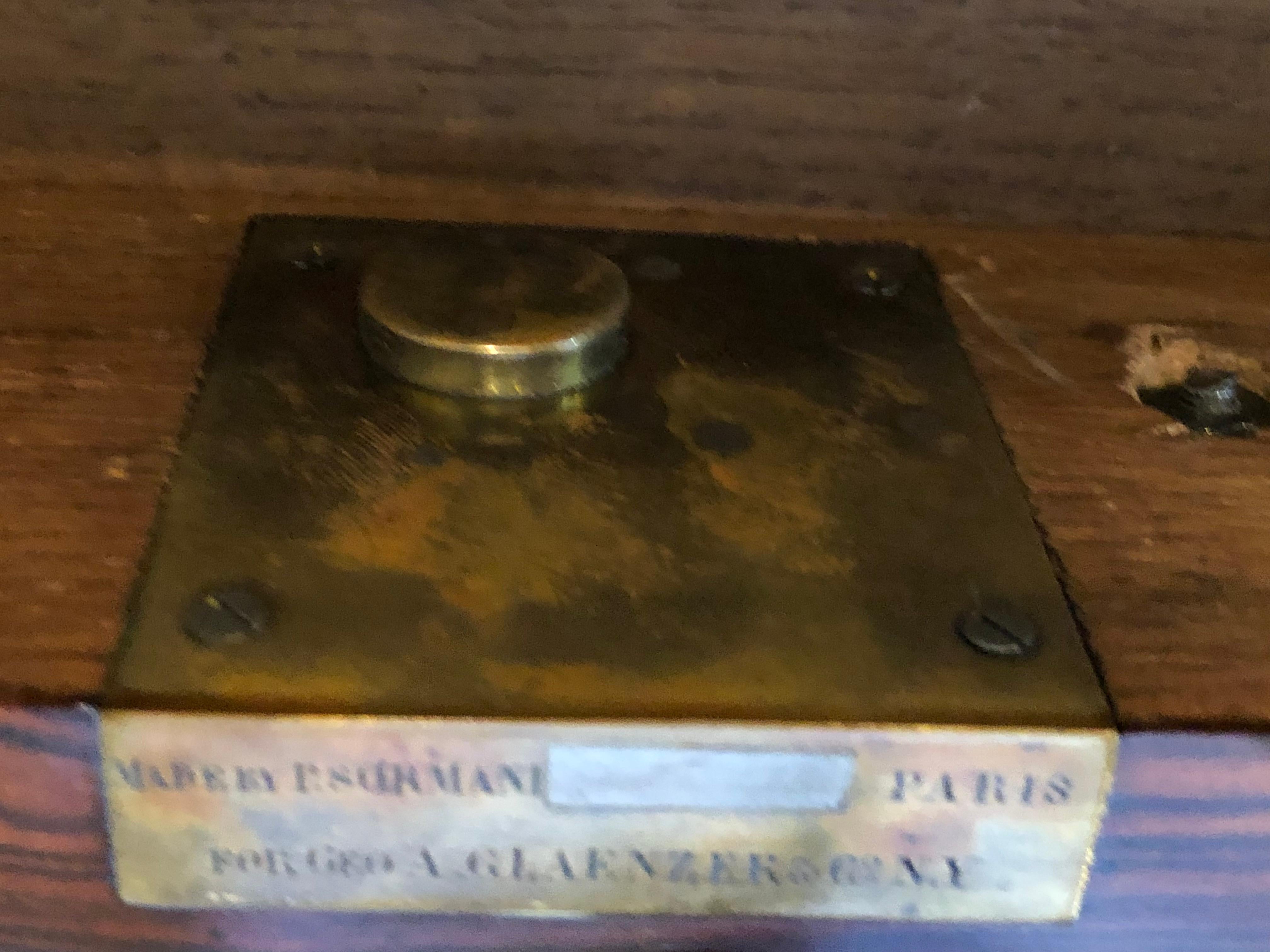 Paul Sormani, Square Card Table, Mahogany, Bronze, 1880s, Christies London Prov. For Sale 5