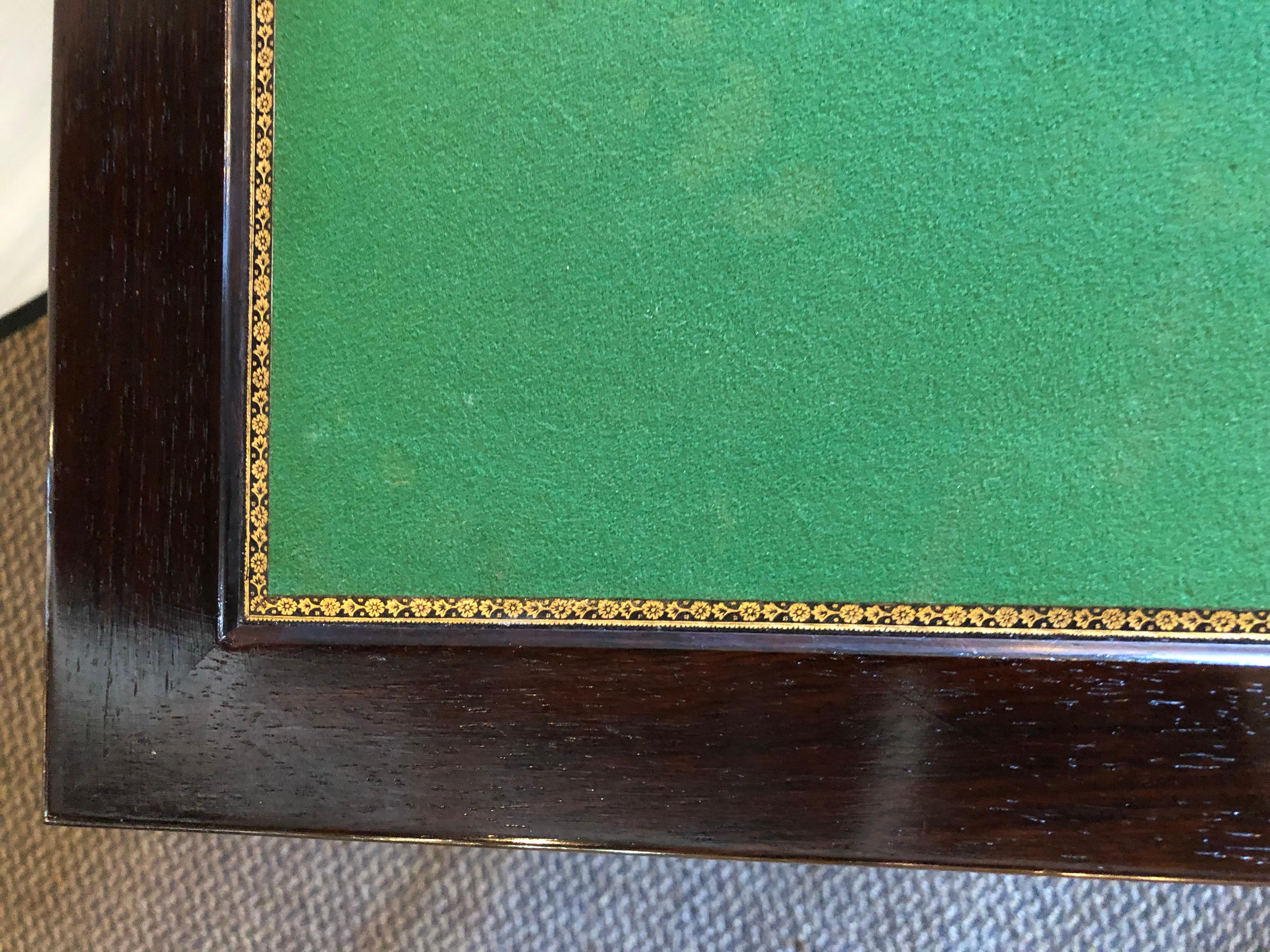 Quadratischer Kartentisch von Paul Sormani, Mahagoni, Bronze, 1880er Jahre, Christies London Prov. im Angebot 9