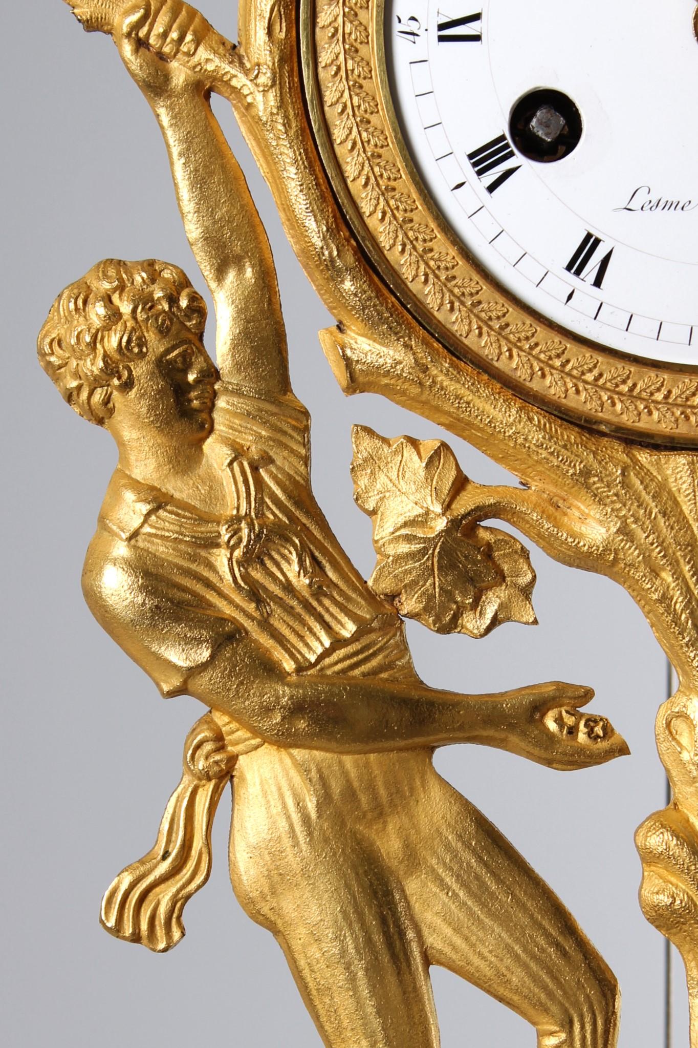Mid-19th Century 19th Century French Ormolu Mantel Clock, circa 1840 For Sale