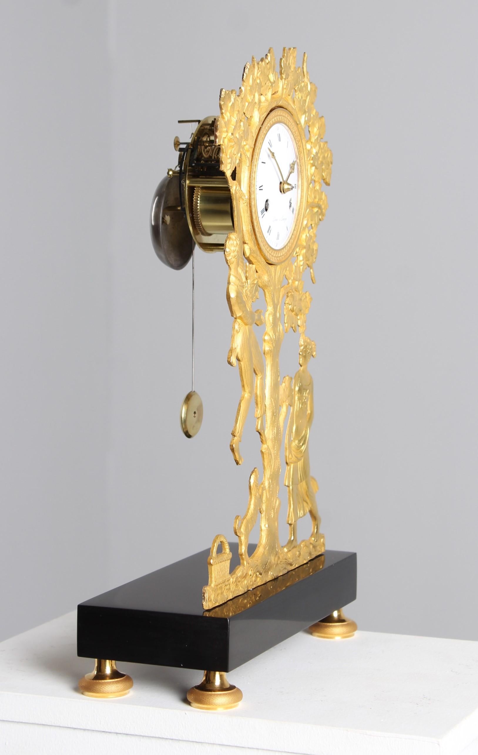 19th Century French Ormolu Mantel Clock, circa 1840 For Sale 2