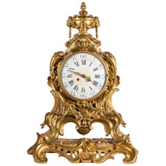 19th Century French Ormolu Mantel Clock with Musical Motif & S. Marti Movement