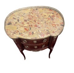 19th Century French Ormolu Mounted and Marble Bedside Commode