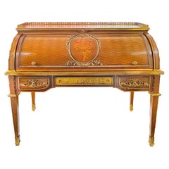 19th Century French Ormolu-Mounted Rolltop Desk by Alfred Beurdeley