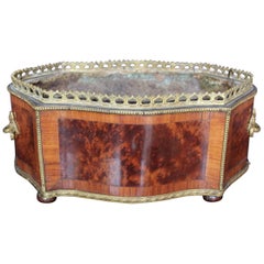 19th Century French Ormolu Mounted Walnut Burr Jardiniere