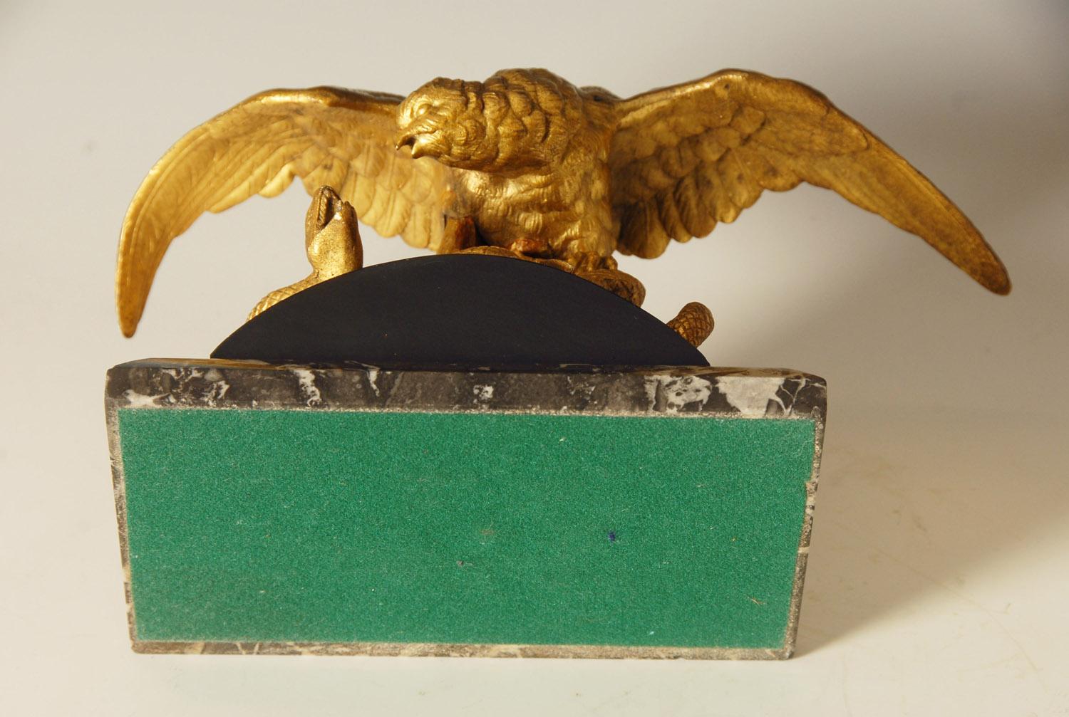 19th Century French Ormolu on Bronze Study of an Eagle Attacking a Snake For Sale 2