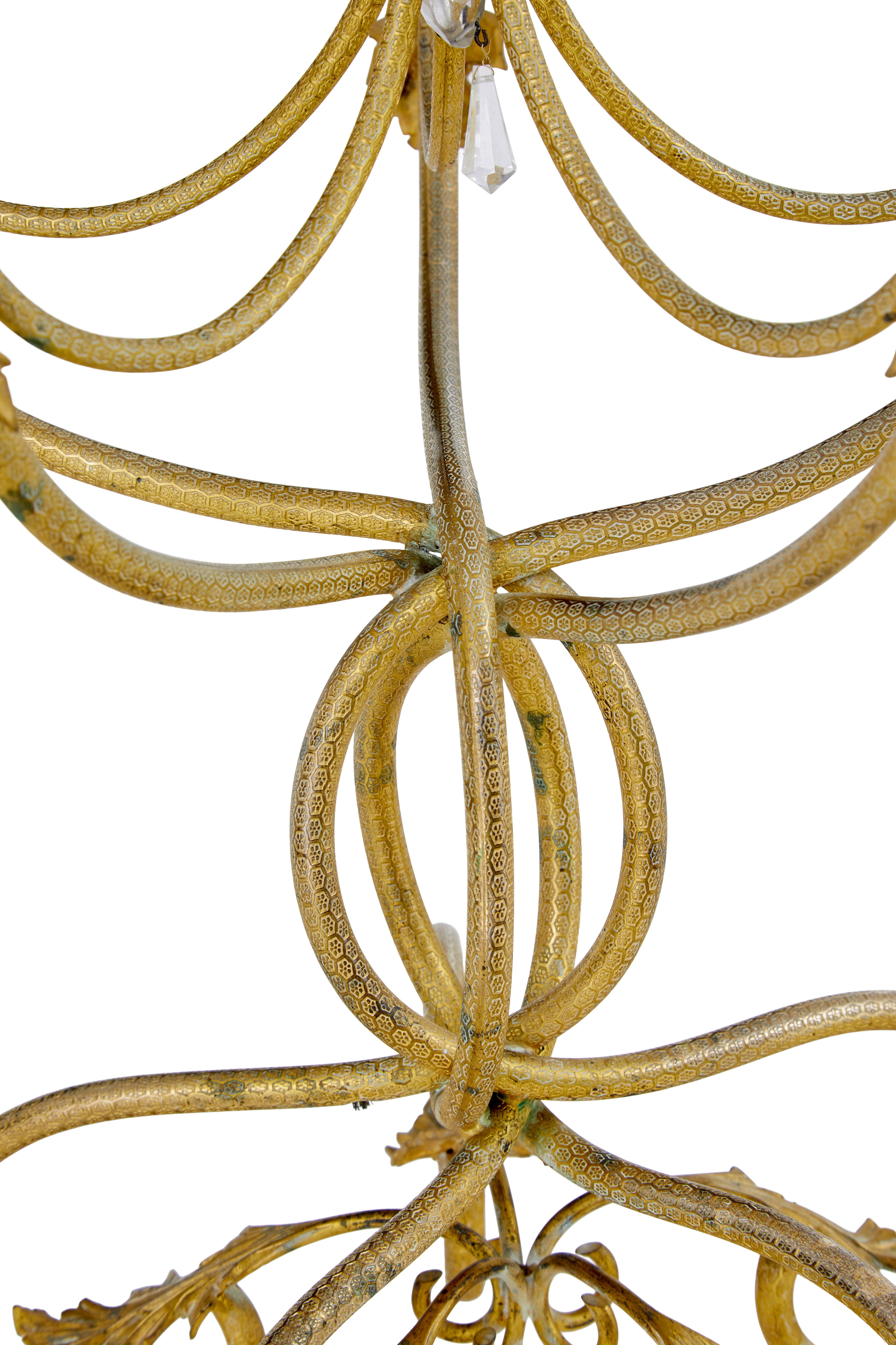 Francese Candelabro francese a sei candele in ormolu del XIX secolo in vendita