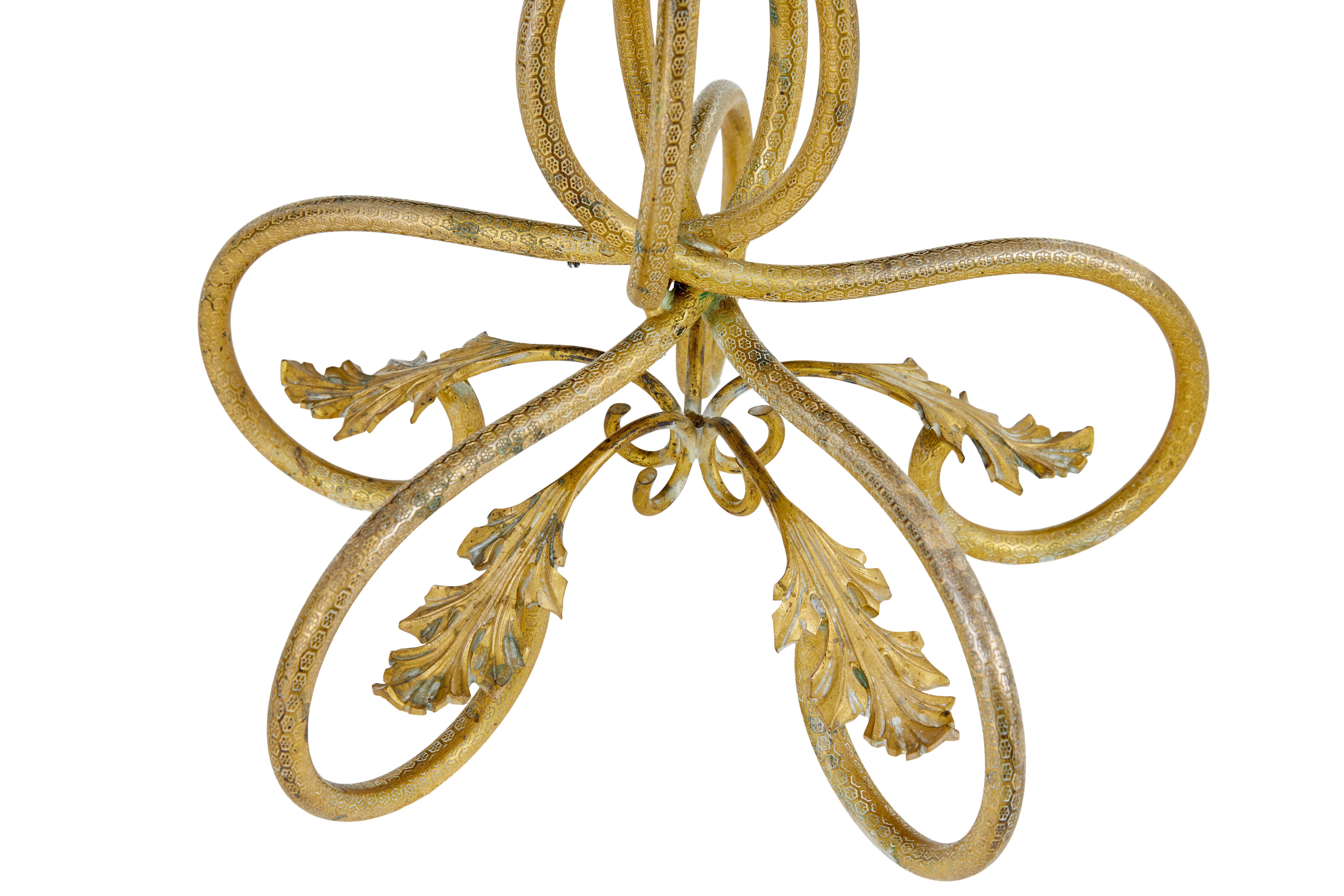 Calco Candelabro francese a sei candele in ormolu del XIX secolo in vendita