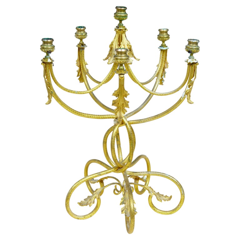 19th century french ormolu sixcandle candelabra For Sale at 1stDibs