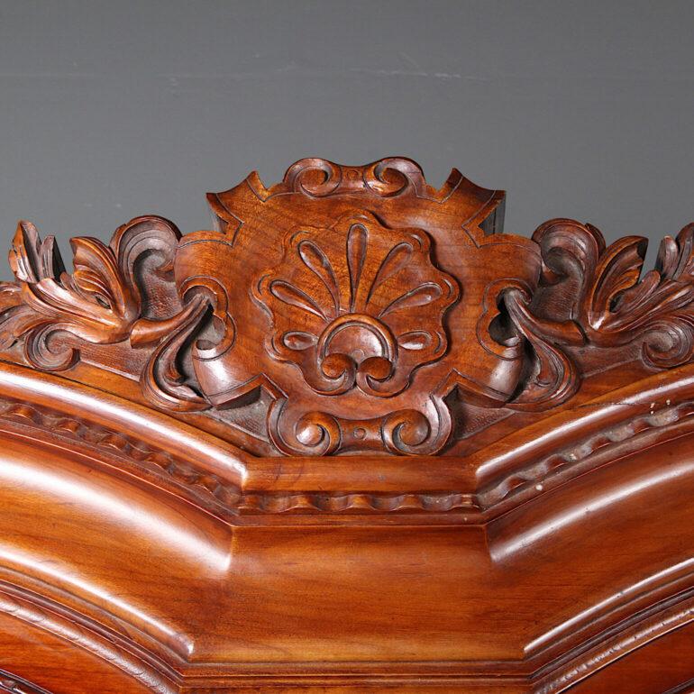 19th Century French Ornately Carved Cherry Louis XV Style Armoire 2