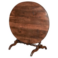 19th Century French Oval Dining Table or Tilt Top Table