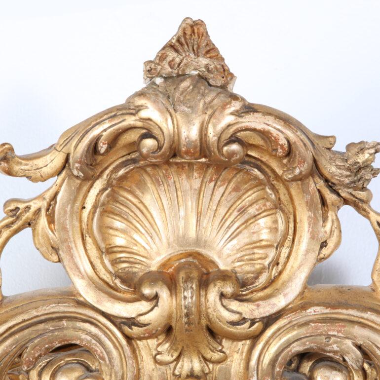 19th Century French Oval Gilt Framed Napoleon III Beveled Mirror 1