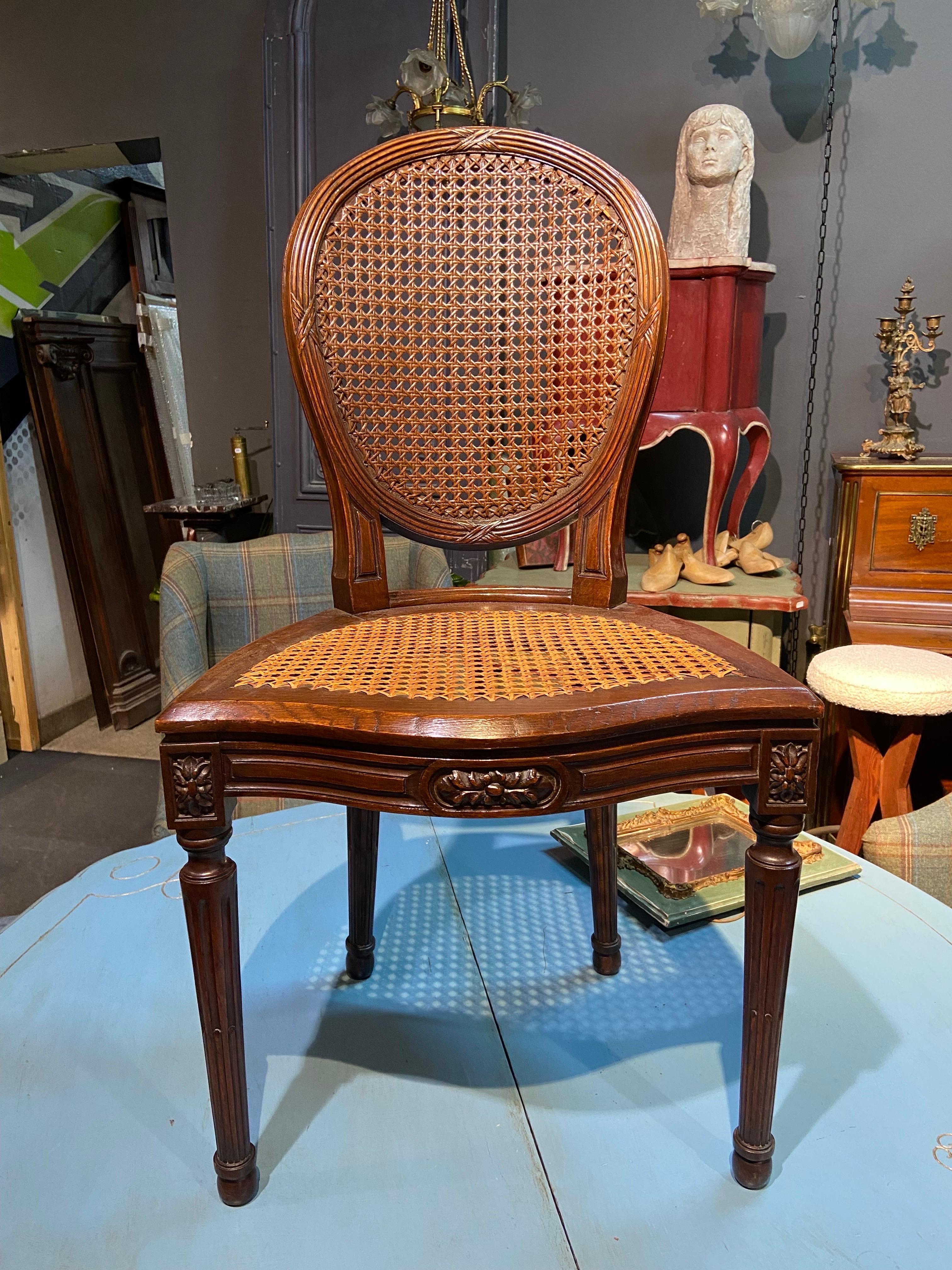 oval cane back dining chairs