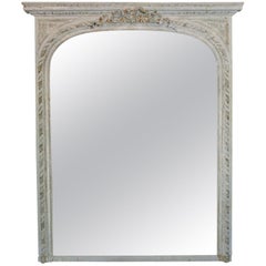 Antique 19th Century French over Mantel Mirror