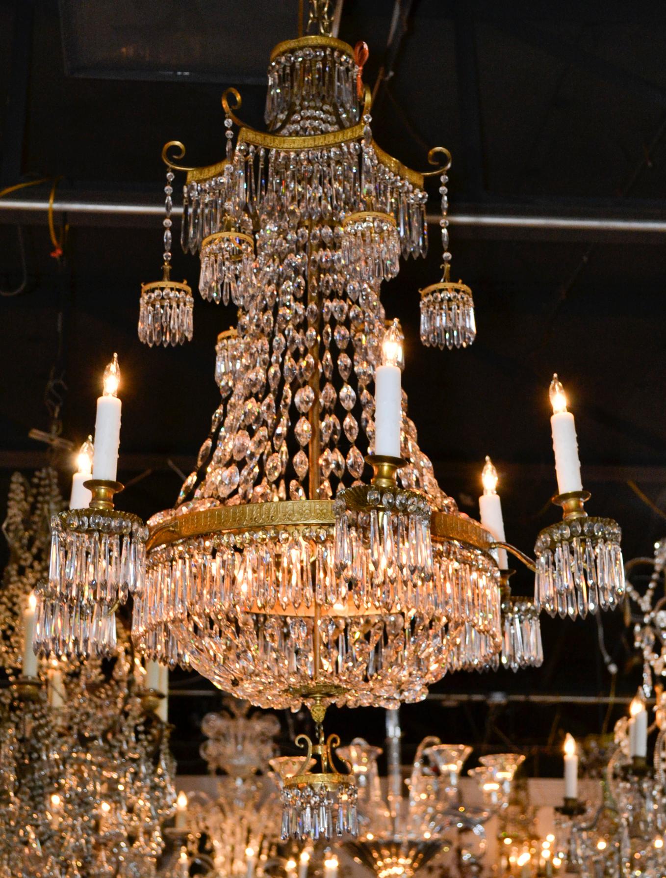 19th Century French Pagoda Inspired Chandelier 2