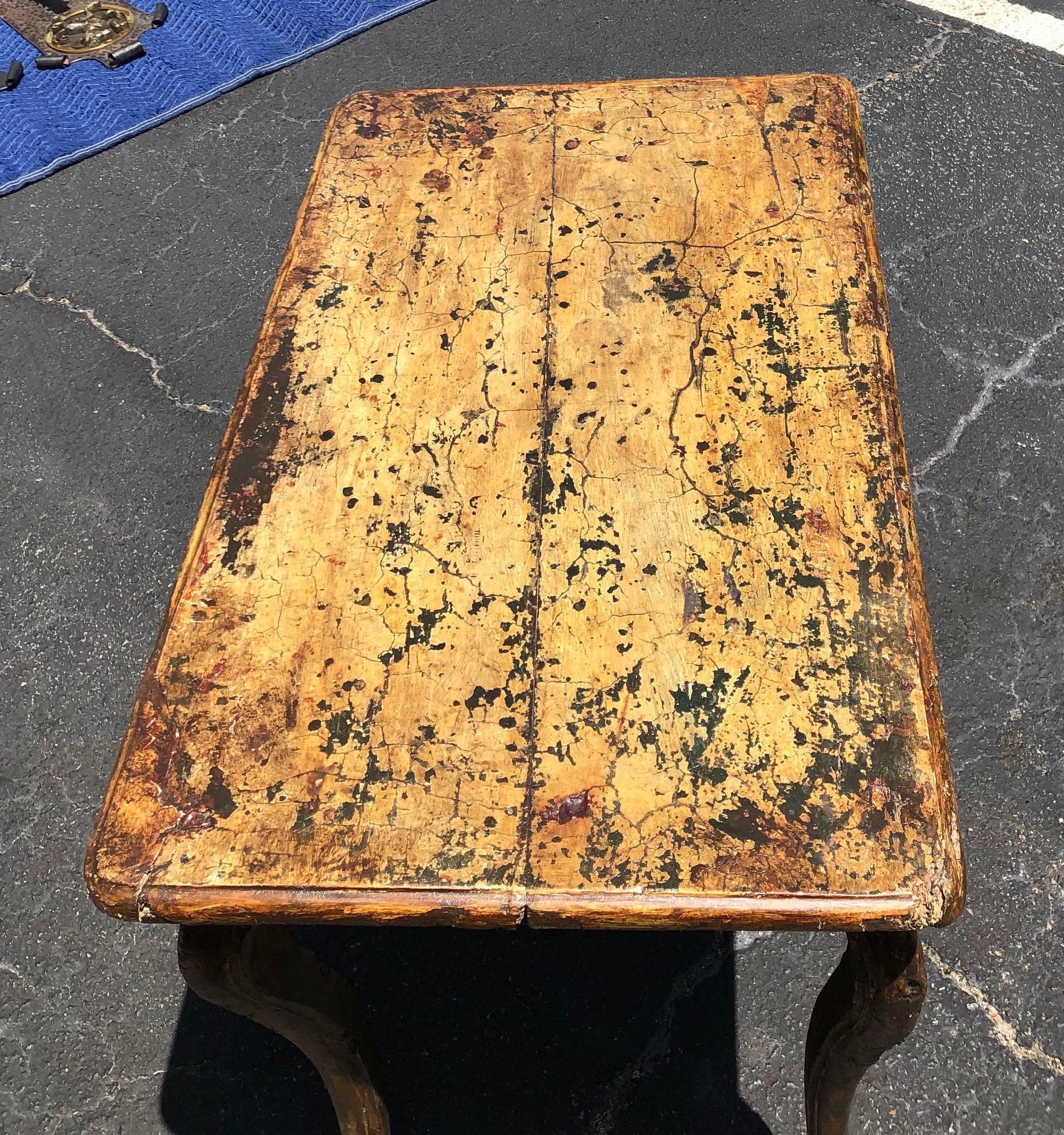 19th Century French Paint Decorated Table For Sale 9