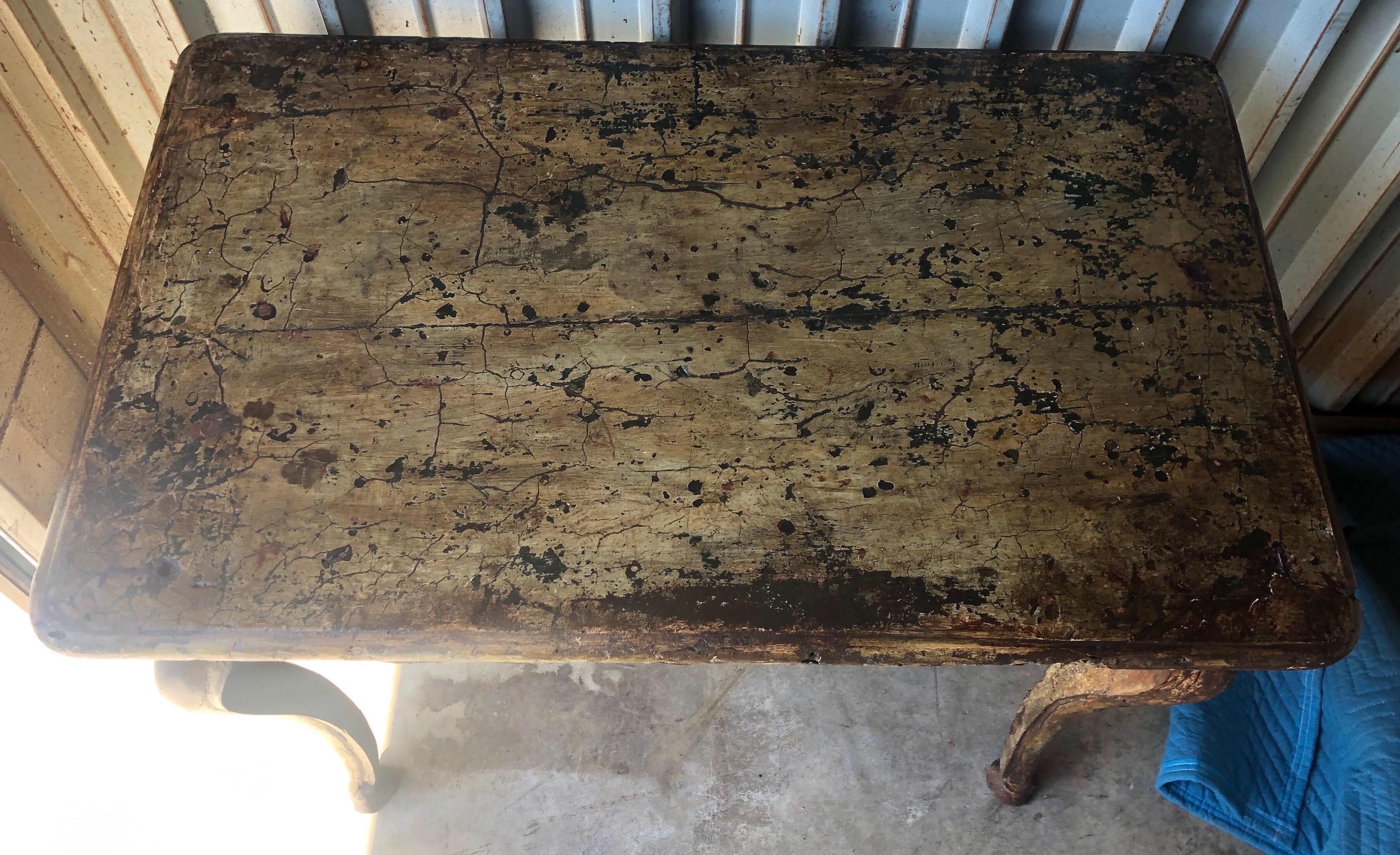 19th Century French Paint Decorated Table In Good Condition For Sale In Charleston, SC